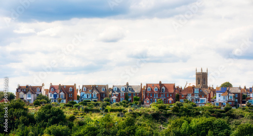 View from the East Hill towards Emmanuel Church and Its Neighboring Houses, Hastings, England