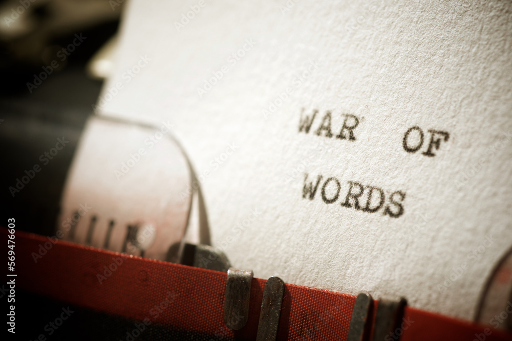 War of words