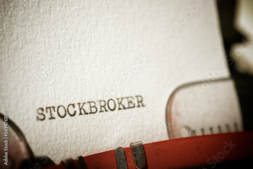 Stockbroker concept view