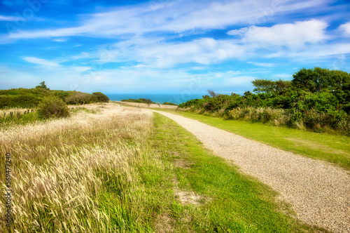 Footpath on the Moors at Fairlight  near Hastings  England