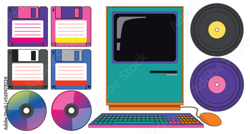 Retro objects and electronic devices