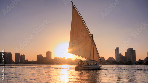 Sunset on the Nile, felucca ride