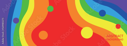 Abstract rainbow waves colors stripes background, Vector illustration eps10. LGBT concept