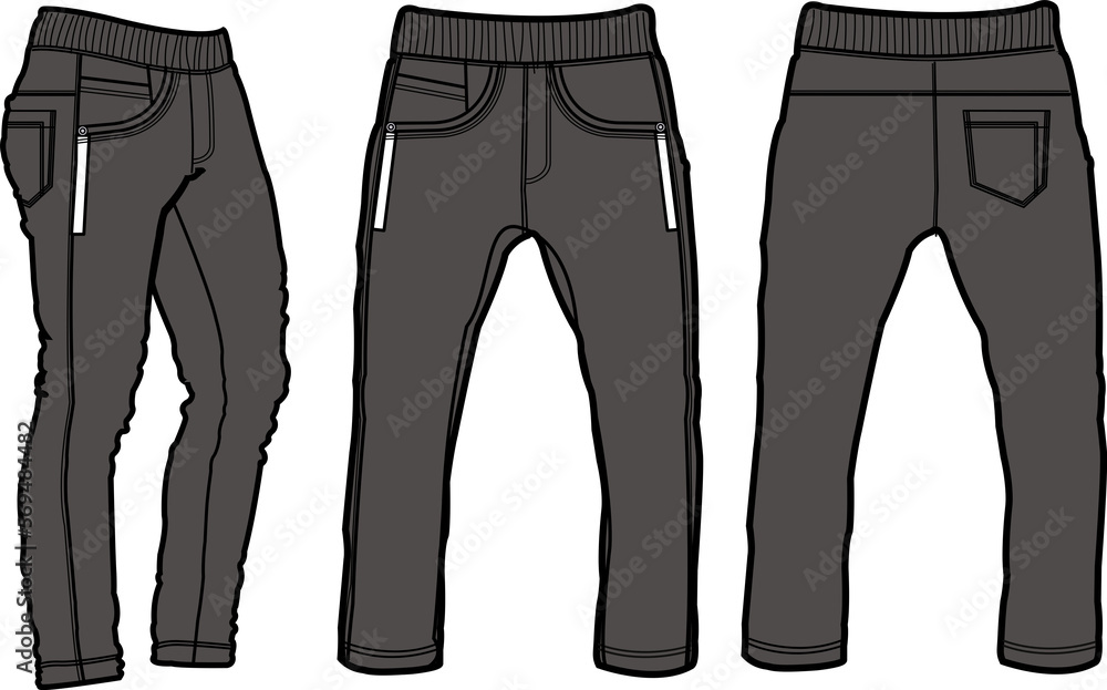 Jogger design template, Activewear waist elastic drawstring Jogger design template, Activewear waist elastic drawstring