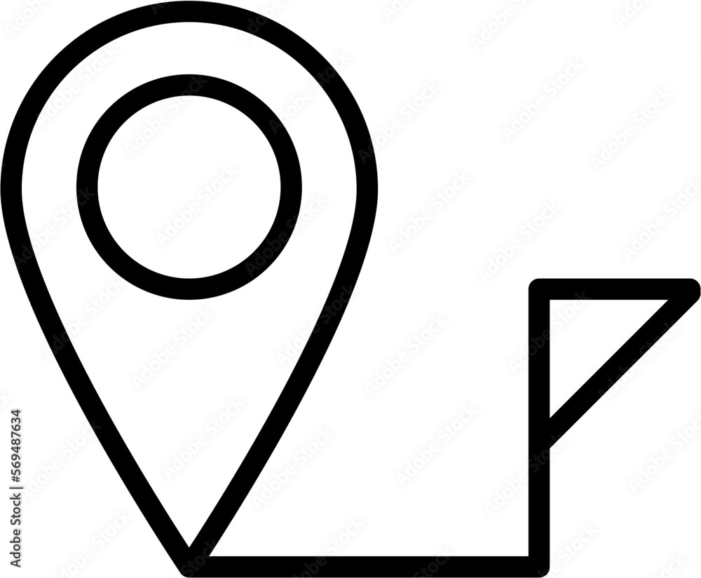 Location Icon Outline Vector Location Icon Outline Vector