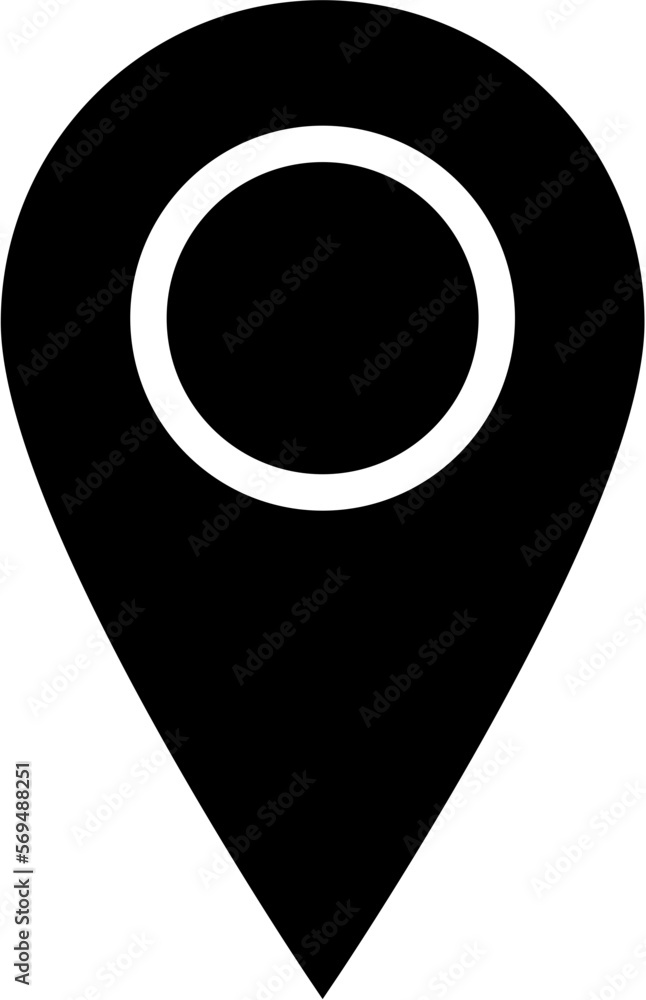 Location Icon Glyph Vector Location Icon Glyph Vector