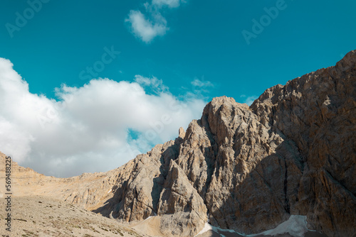 Breathtaking mountain landscape. The Anti Taurus Mountains. Aladaglar National Park. Turkey..