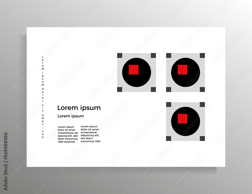 Cover for brochure, booklet, book, poster, flyer. Vector geometric design template. Format horizontal A4. Cover for brochure, booklet, book, poster, flyer. Vector geometric design template. Format horizontal A4.