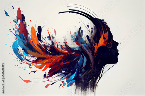 Sound painting background