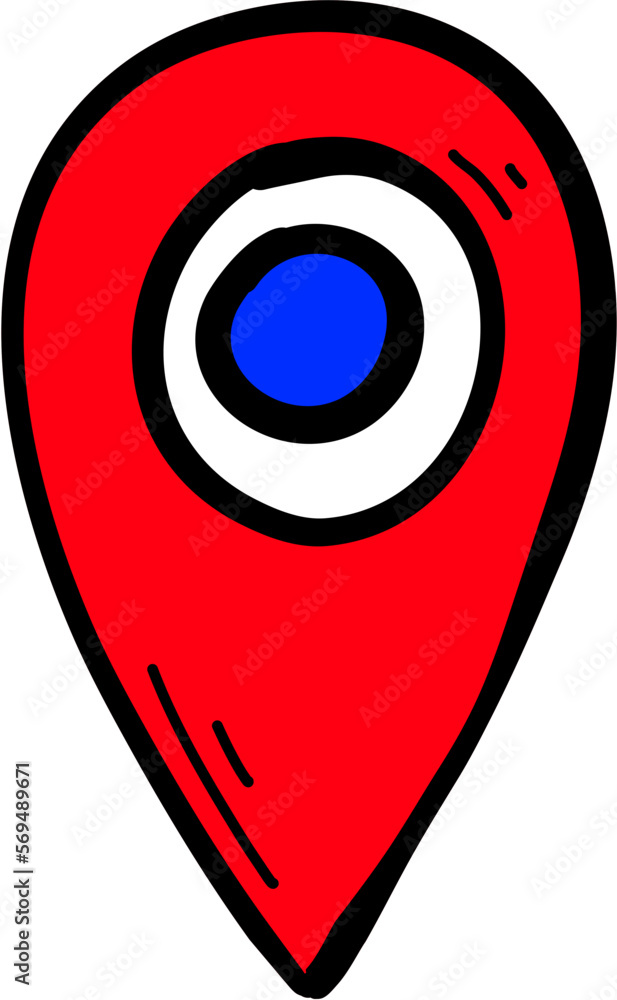 Location Drawing Doodle Vector Location Drawing Doodle Vector