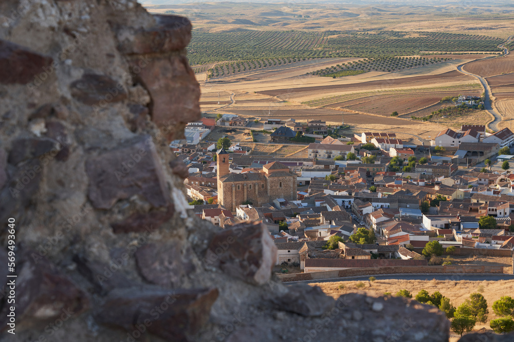 General view of the town of Almonacid of Toledo, Castilla La Mancha