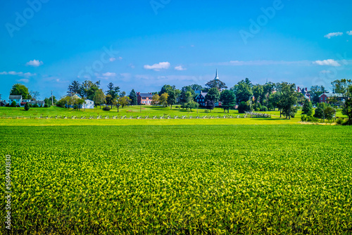 The gorgeous view of the field of Hershey Gettyburg, Pennsylvania