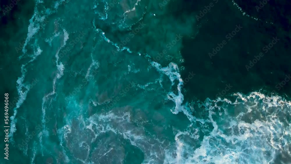 Aerial view of sand and waves Aerial view of sand and waves