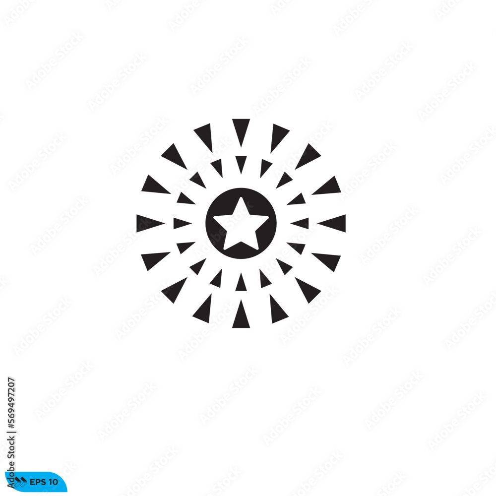 Icon vector graphic of Star tribal Icon vector graphic of Star tribal