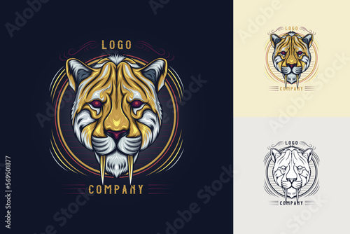 Smilodon or the saber tooth