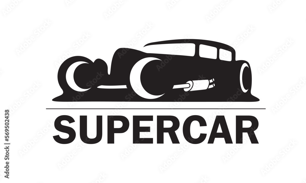 Car logo – Car Silhouette Vector for logo, icons, illustration,- Auto garage dealership brand identity design elements.