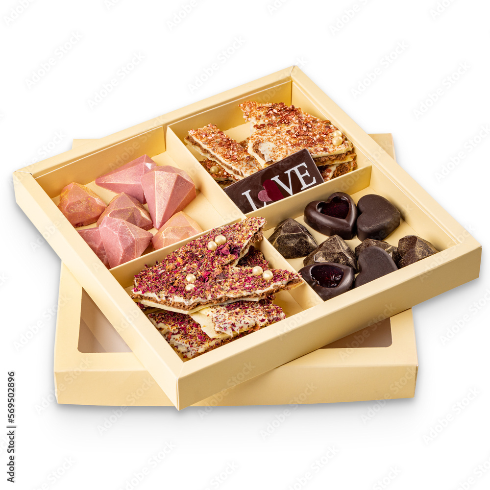 Lot of variety chocolate pralines Lot of variety chocolate pralines