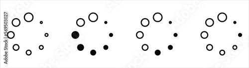 loading icon set. load icon collections symbol sign, vector illustration