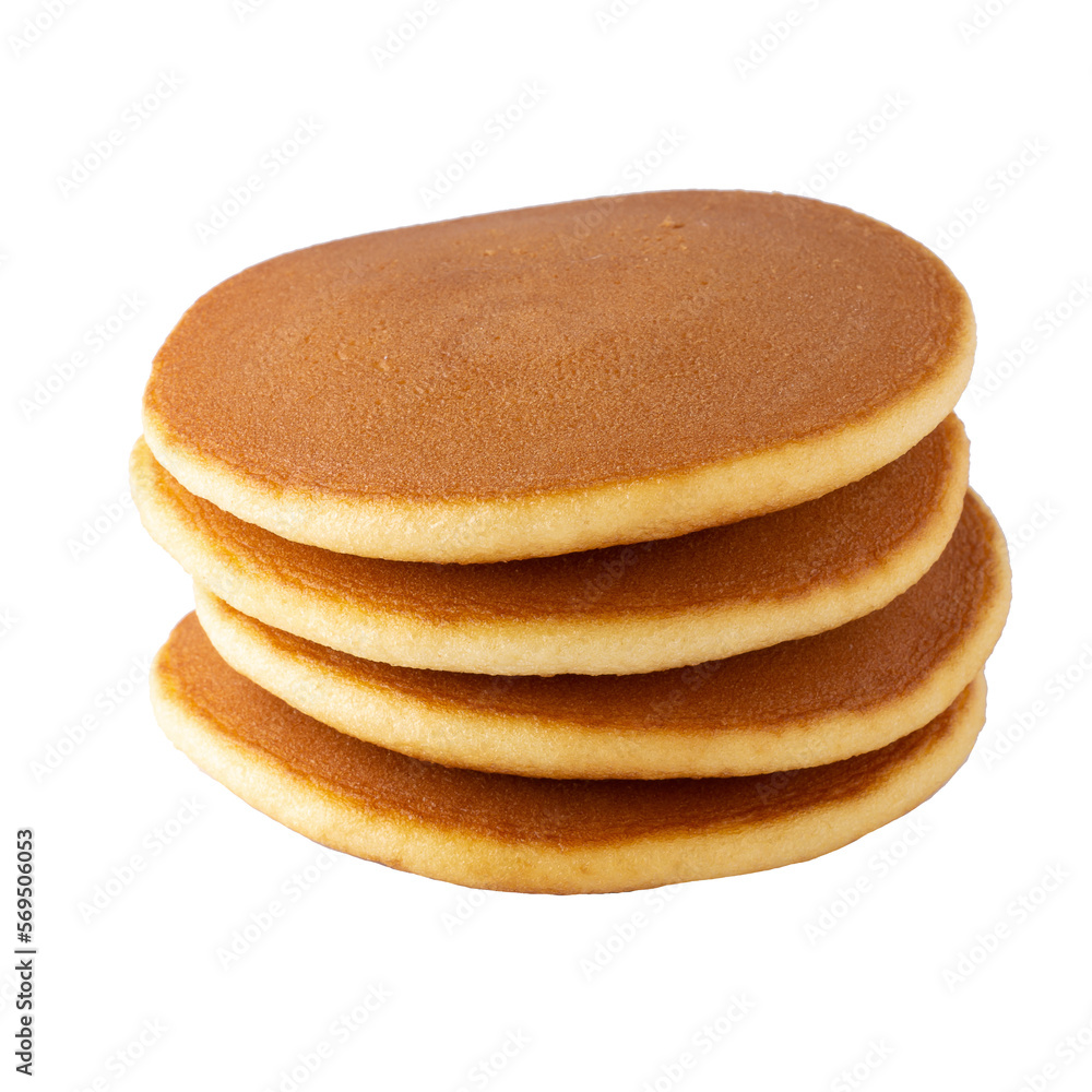 Homemade pancakes isolated on a transparent background. Homemade pancakes isolated on a transparent background.