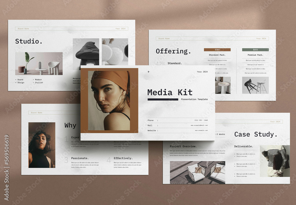 Media Kit Presentation Template Stock Template Adobe Stock