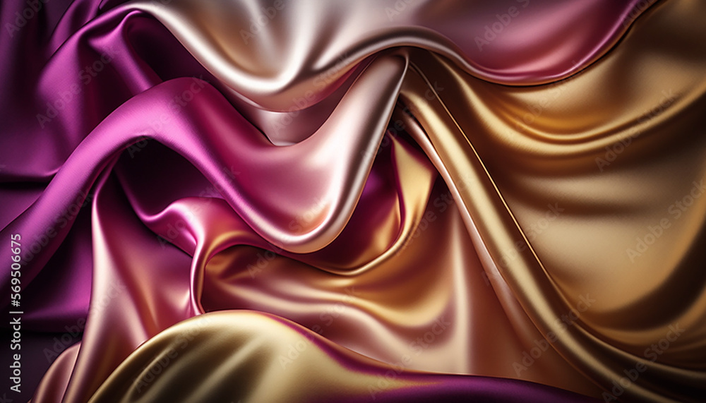 Obraz premium beautiful colors of fabric silk texture pattern