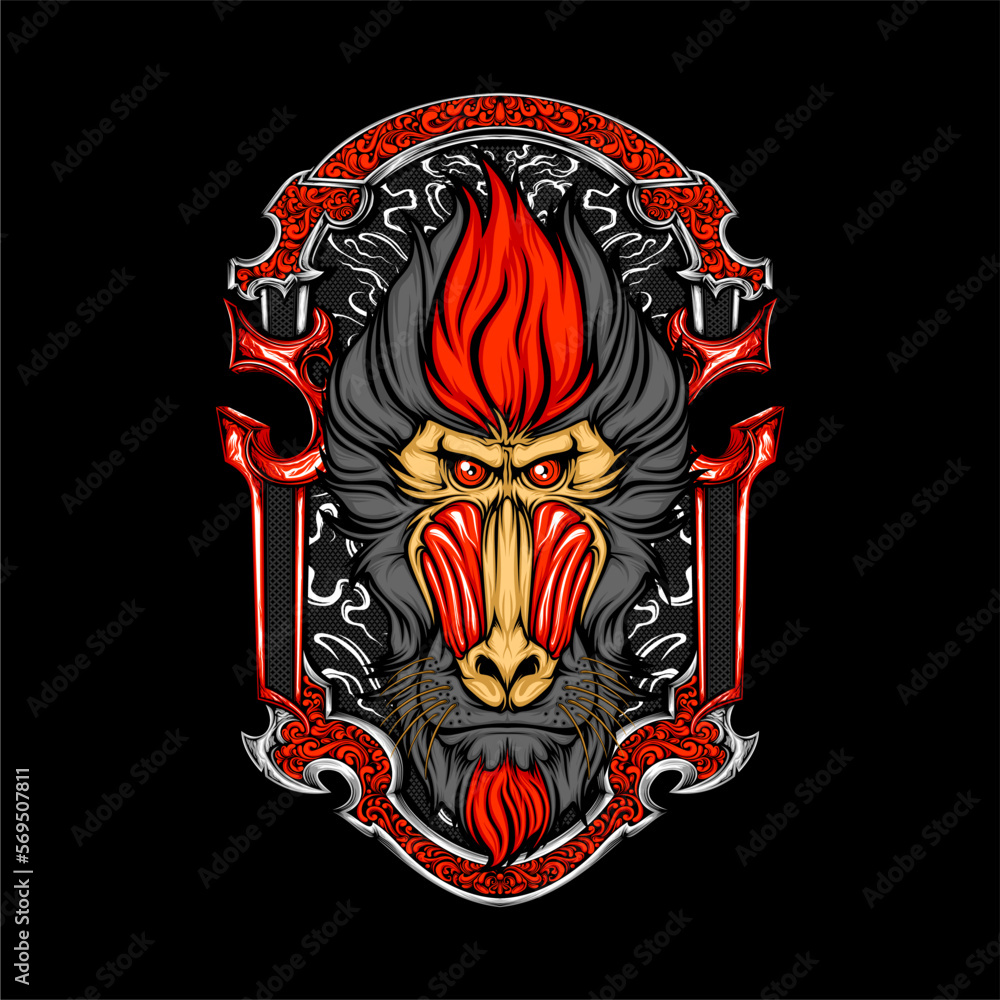 cool monkey head cool monkey head