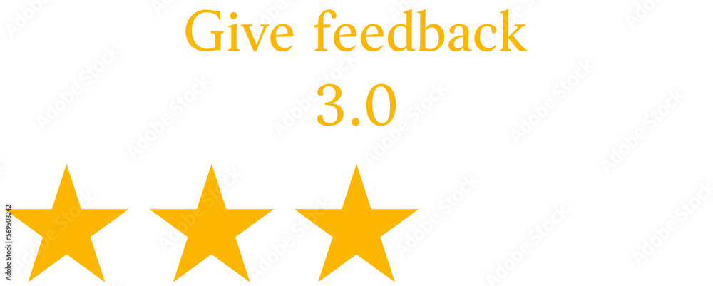 Obraz premium Rating star, give user feedback design concept.