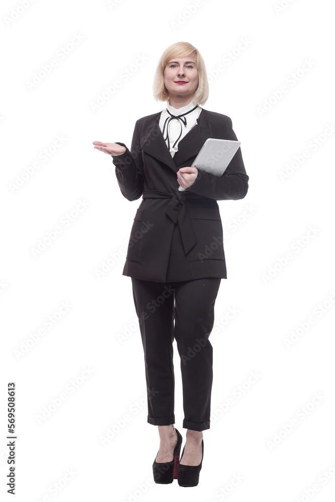attractive business woman with a digital tablet. attractive business woman with a digital tablet.