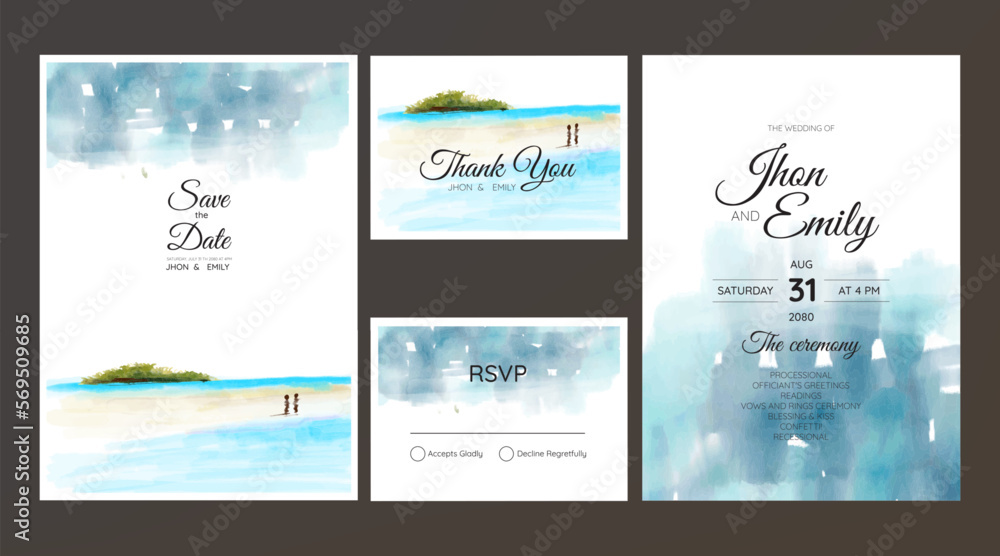 wedding cards, invitation. Save the date sea style design. Romantic beach wedding summer background wedding cards, invitation. Save the date sea style design. Romantic beach wedding summer background