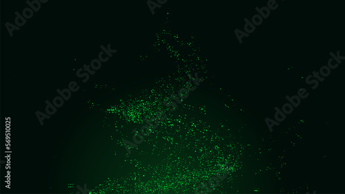 Vector abstract vortex particles background. Dynamic wave moving in explosion. Wormhole shimmering star dust.