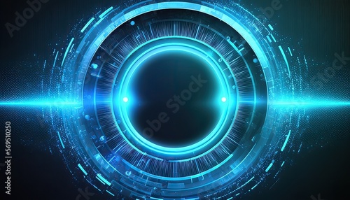 Abstract futuristic circles. Science technology machine. Graphic concept for your design