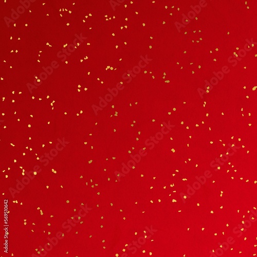 gold flecks red paper traditional chinese new year spring festival golden foil sprinkles dots speckled texture background