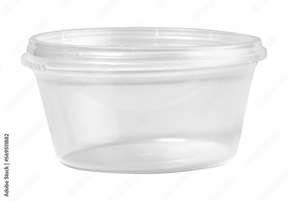 view of empty plastic jar view of empty plastic jar