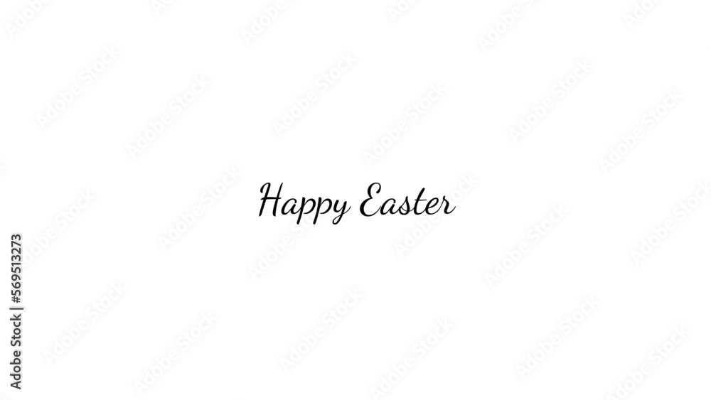 Happy Easter wish typography with transparent background Happy Easter wish typography with transparent background