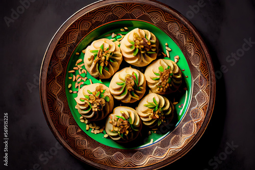 Arabic sweets. Generative Ai