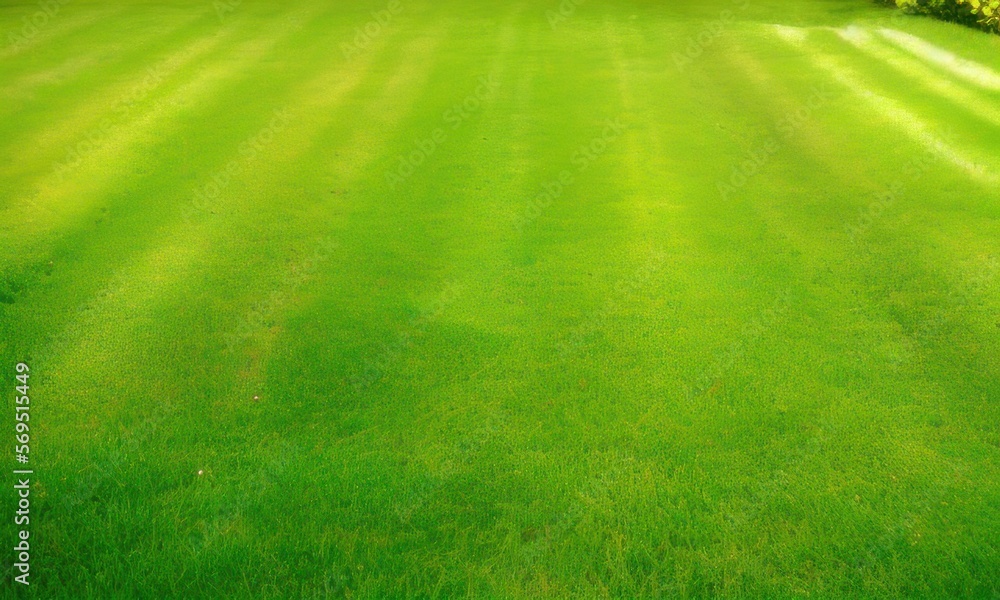 Naklejka premium green grass field created with Generative AI