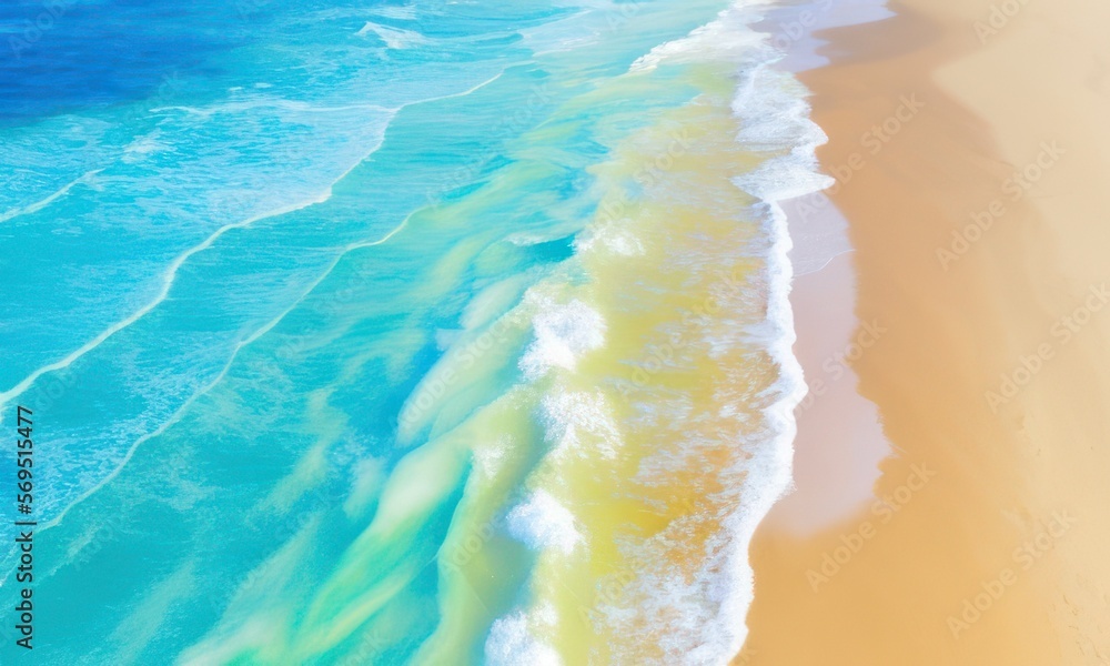 beach and water background  created with Generative AI
