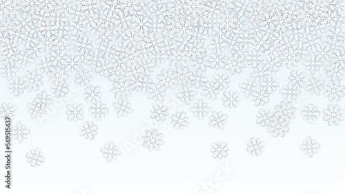 Wallpaper Mural Christmas  Vector Background with Falling Snowflakes. Isolated on Red Background. Realistic Snow Sparkle Pattern. Snowfall Overlay Print. Winter Sky. Papercut Snowflakes. Torontodigital.ca
