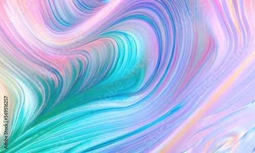 Abstract trendy holographic background created with Generative AI