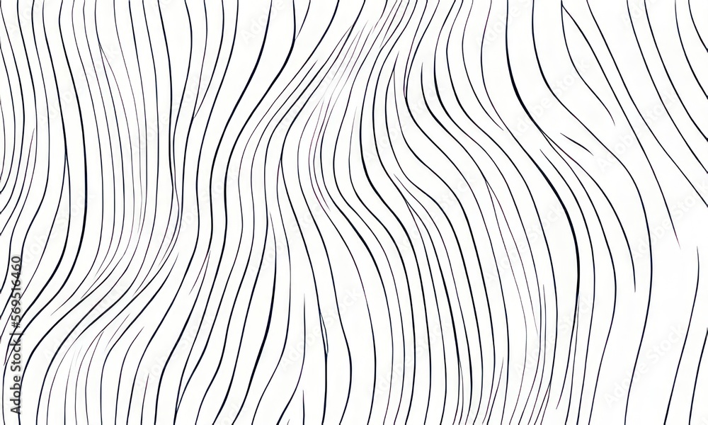 black wavy lines on white abstract background created with Generative AI black wavy lines on white abstract background created with Generative AI