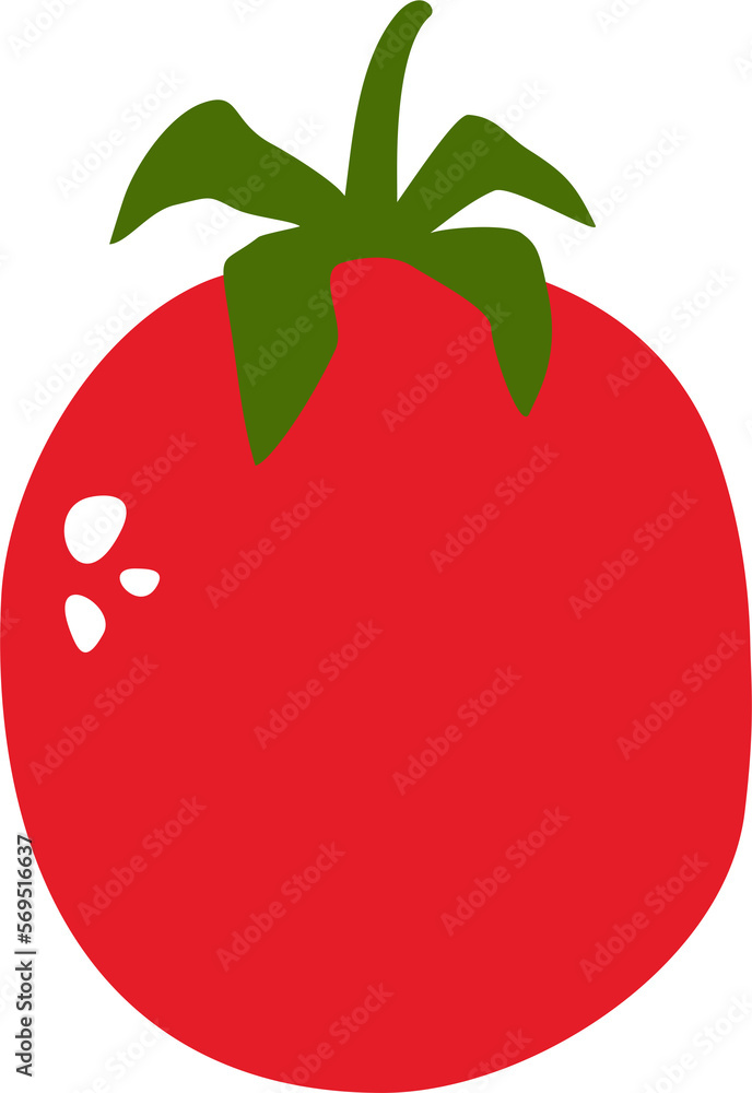 Hand drawn ripe cherry tomato. Illustration on a transparent background. Hand drawn ripe cherry tomato. Illustration on a transparent background.