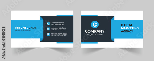 Corporate business card template, Modern business card design template, Clean professional business card template, visiting card, business card template.