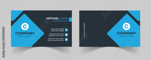 Corporate business card template, Modern business card design template, Clean professional business card template, visiting card, business card template.