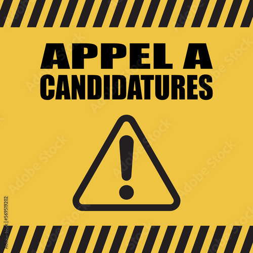 Logo appel à candidatures.