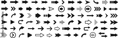 Arrow icon. Mega set of arrows