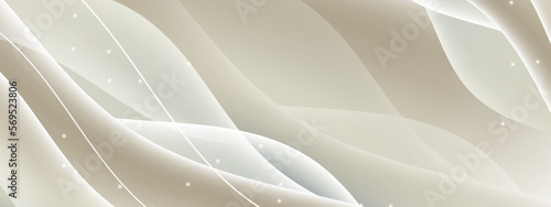 Earth tone colour fluid shapes poster with modern gradient background colors.