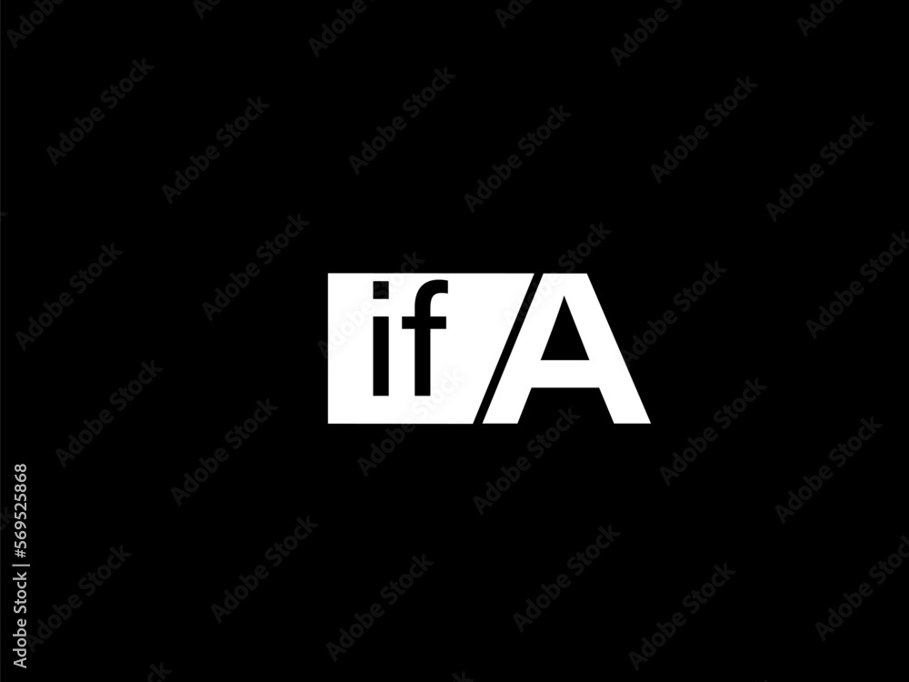 IFA Logo and Graphics design vector art, Icons isolated on black background IFA Logo and Graphics design vector art, Icons isolated on black background