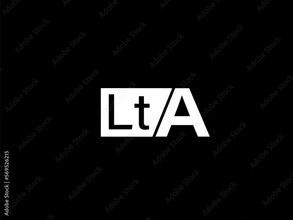 LTA Logo and Graphics design vector art, Icons isolated on black background LTA Logo and Graphics design vector art, Icons isolated on black background