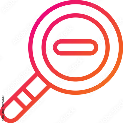 Zoom out Vector Icon Design Illustration