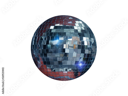 Music disco ball of mirrors to reflect discotheque lights